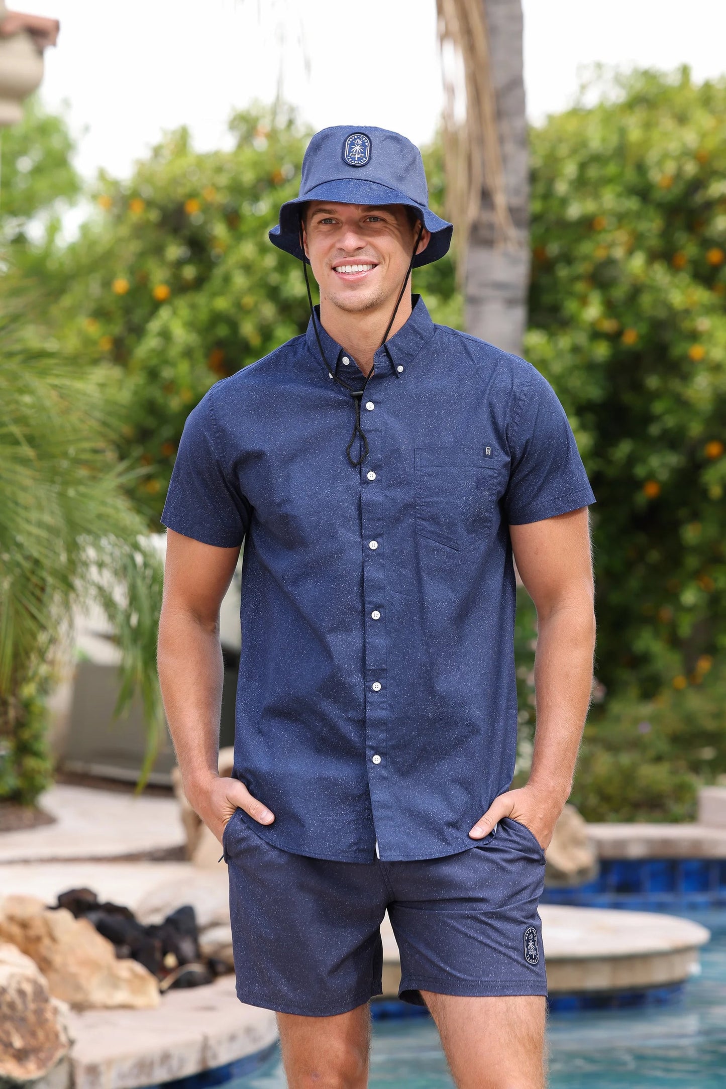 Bucket Hat - Fleck Navy