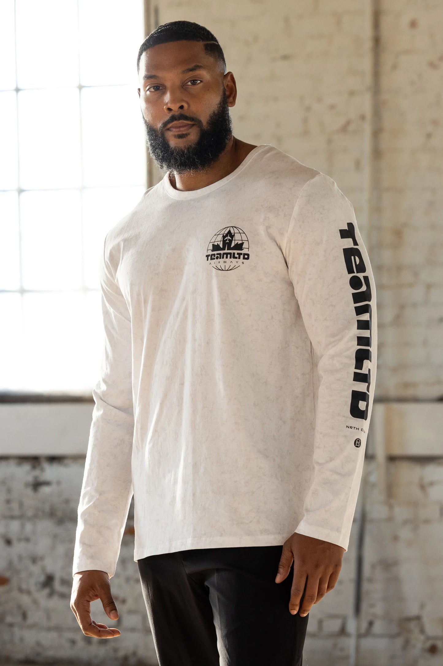 Airways L/S - White Marble
