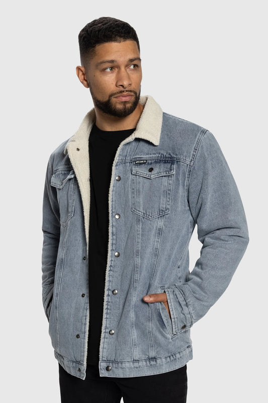 Sherpa Lumber Jacket - Denim