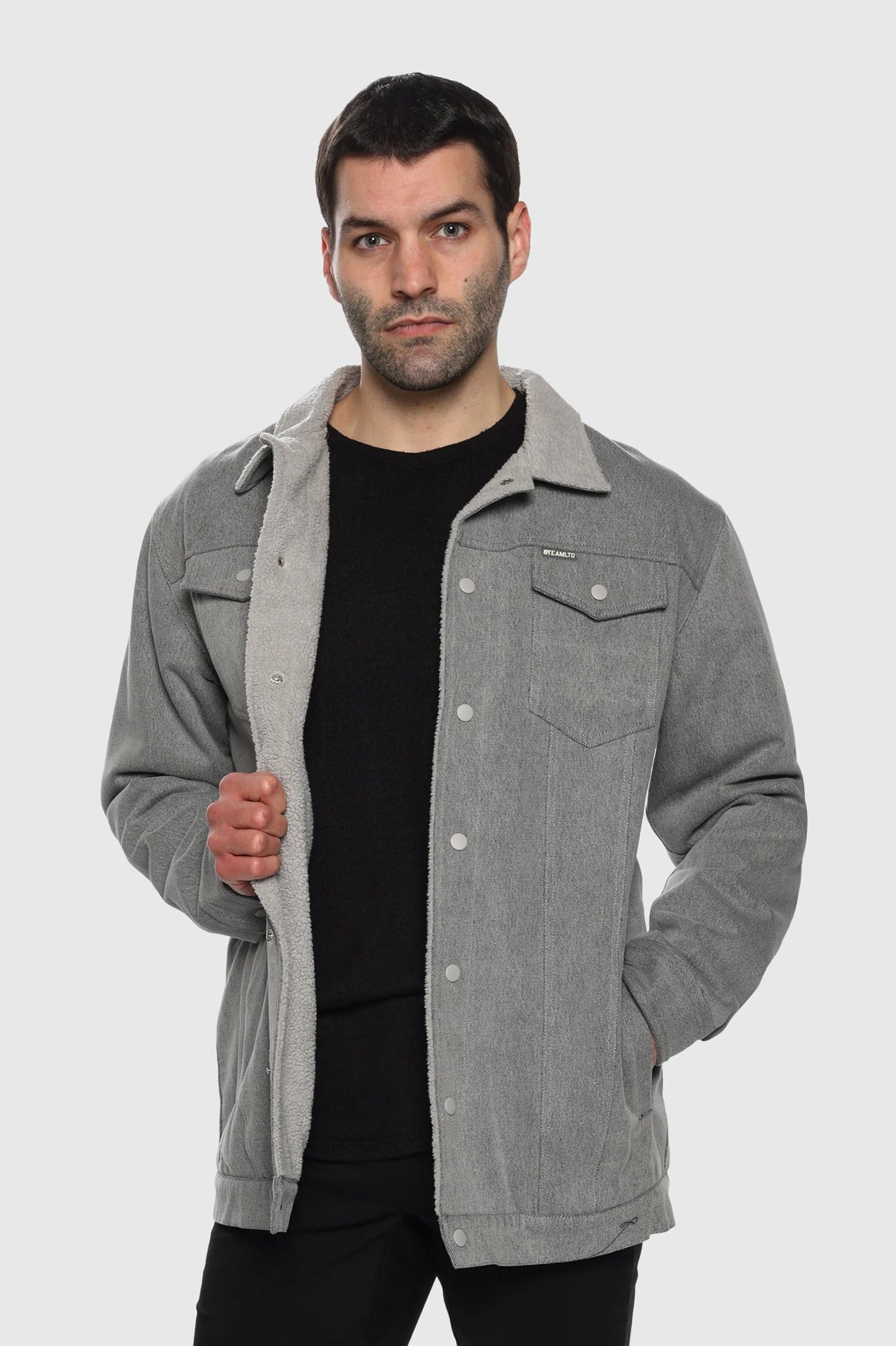 Sherpa Lumber Jacket - Grey