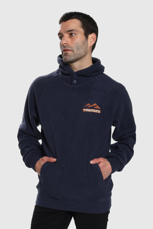 Summit Snap Hoodie - Navy